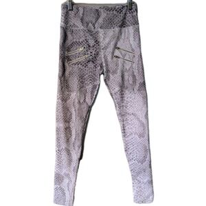 Women Medium EUC Varley Animal Print Legging Active Running Anthropologie